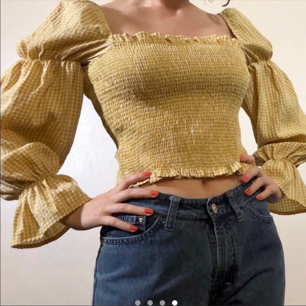 URBAN OUTFITTERS GINGHAM TOP